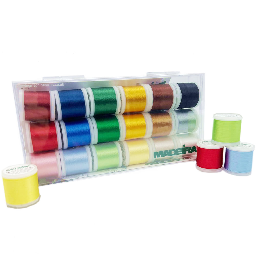 Madeira 18 Spool Rayon Embroidery Thread Set